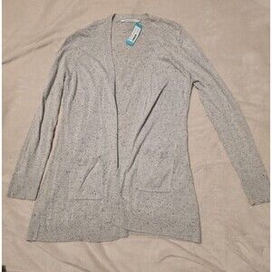 Stitches & Stripes Women's Speckled Open Front Cardigan Size Small